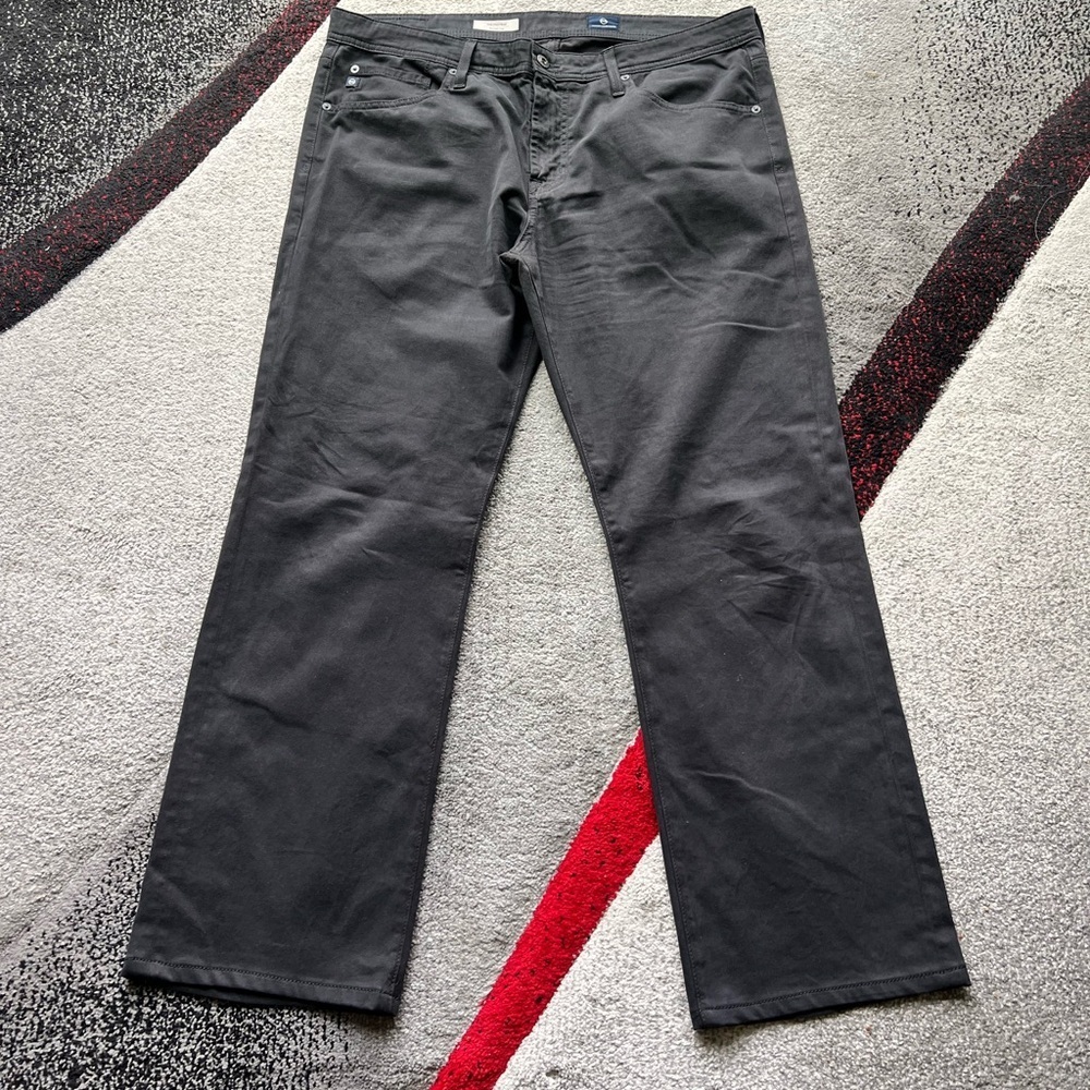 AG Adriano Goldschmied Black The Protege Straight Leg Jeans
